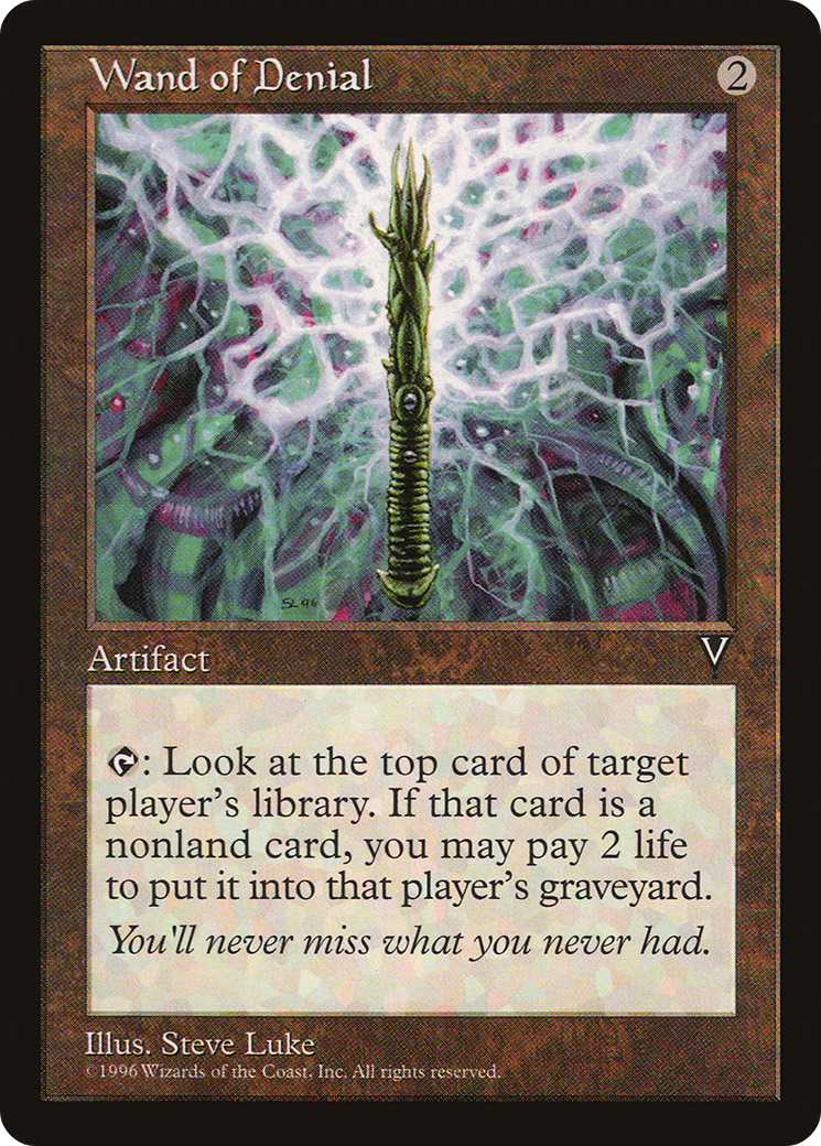 Wand of Denial (VIS-159) - Visions - Premium MTG Single from Wizards of the Coast - Just $0.62! Shop now at Game Crave Tournament Store
