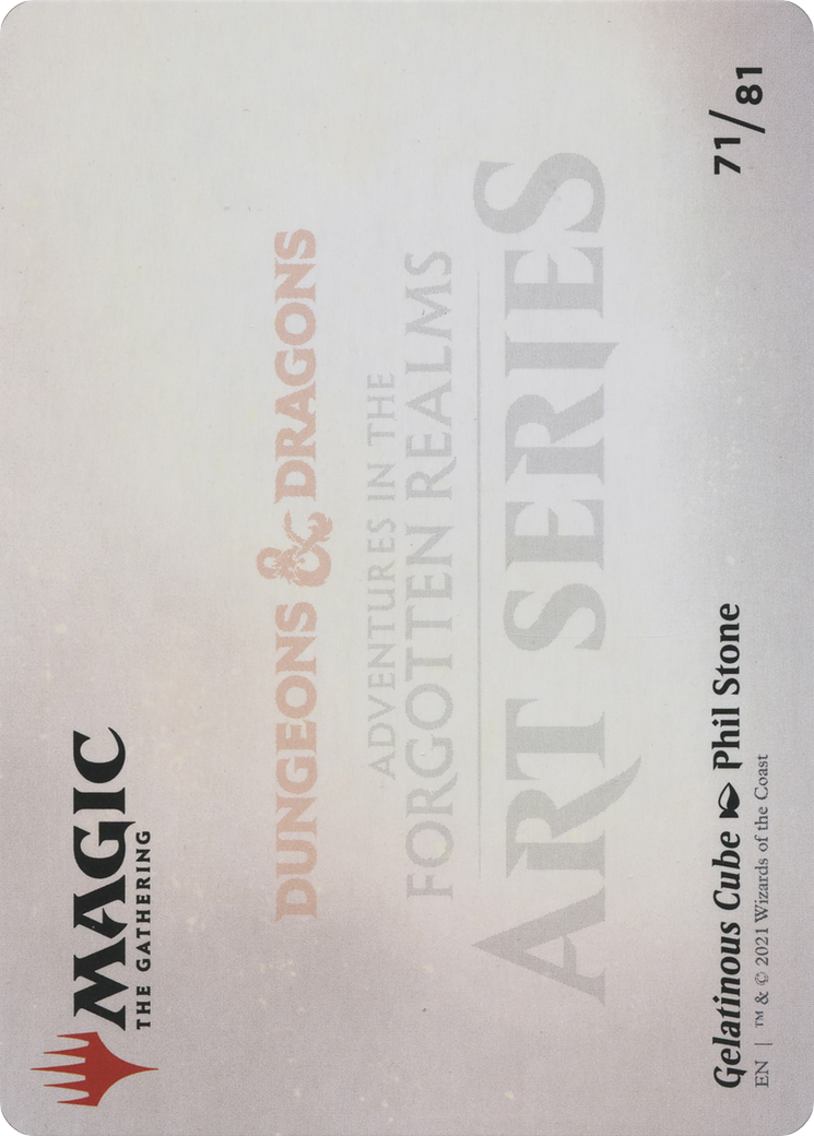 Gelatinous Cube // Gelatinous Cube (AAFR-071) - Adventures in the Forgotten Realms Art Series (Borderless) Foil - Premium MTG Single from Wizards of the Coast - Just $0! Shop now at Game Crave Tournament Store