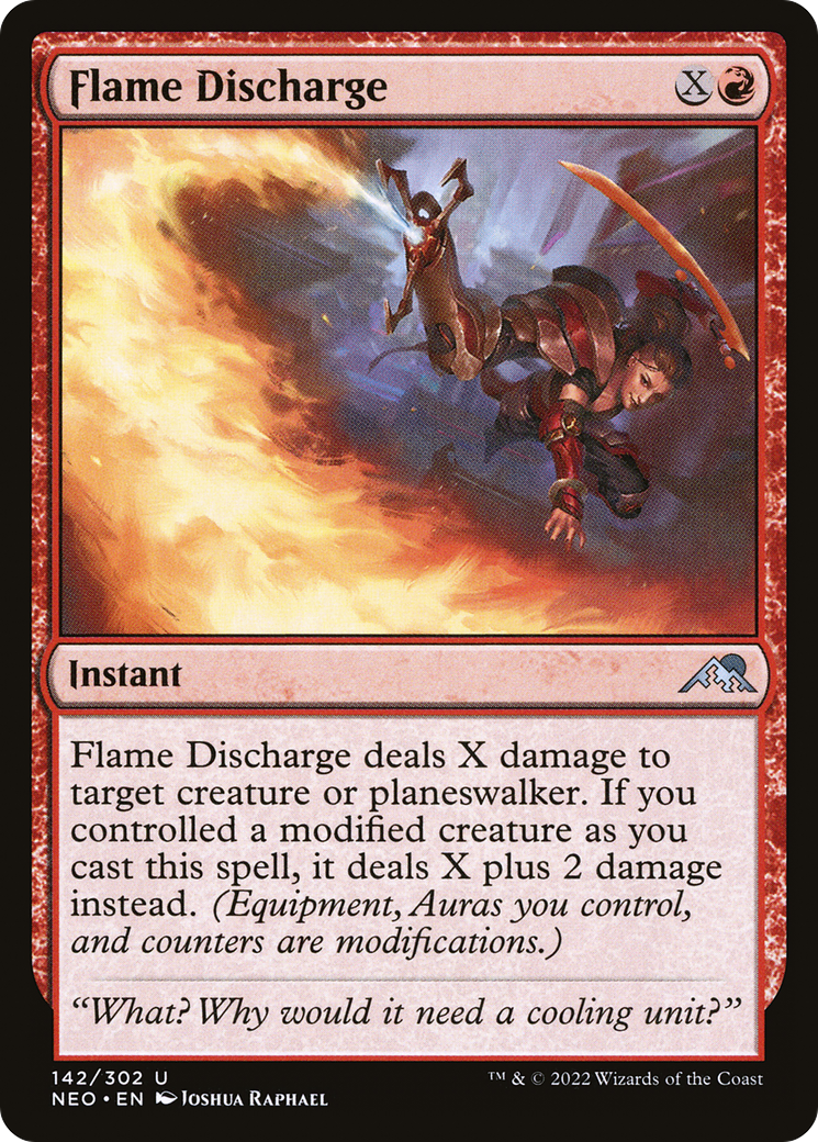 Flame Discharge (NEO-142) - Kamigawa: Neon Dynasty Foil - Premium MTG Single from Wizards of the Coast - Just $0.25! Shop now at Game Crave Tournament Store