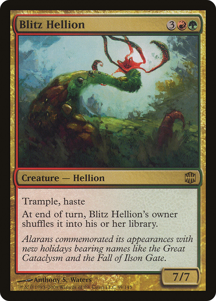 Blitz Hellion (ARB-049) - Alara Reborn - Premium MTG Single from Wizards of the Coast - Just $0.08! Shop now at Game Crave Tournament Store