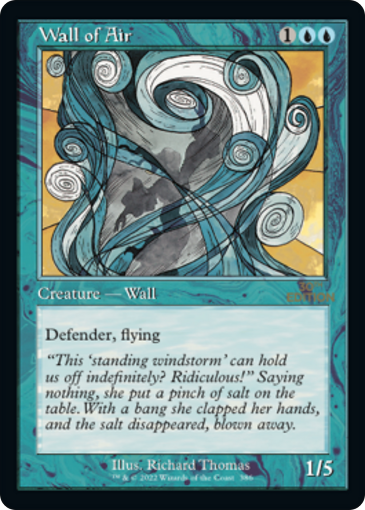 Wall of Air (30A-386) - 30th Anniversary Edition - Premium MTG Single from Wizards of the Coast - Just $9.37! Shop now at Game Crave Tournament Store