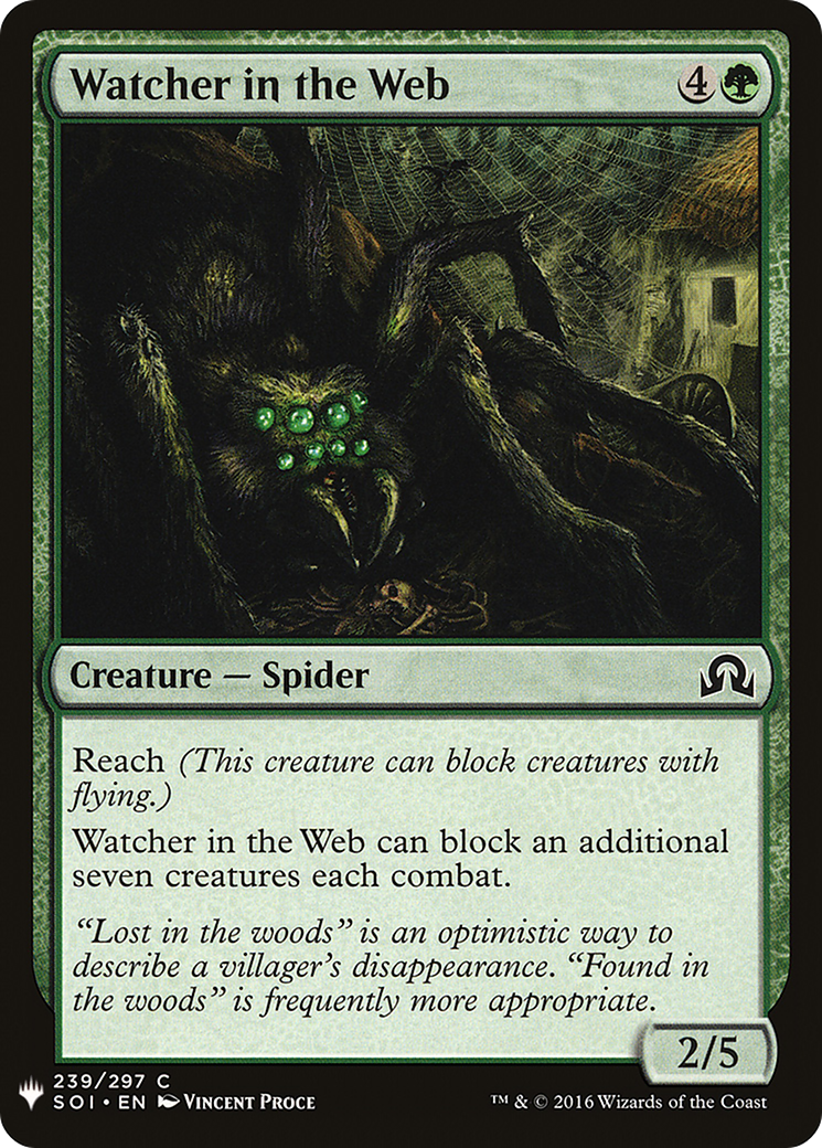 Watcher in the Web (MB1-1369) - Mystery Booster - Premium MTG Single from Wizards of the Coast - Just $0.08! Shop now at Game Crave Tournament Store