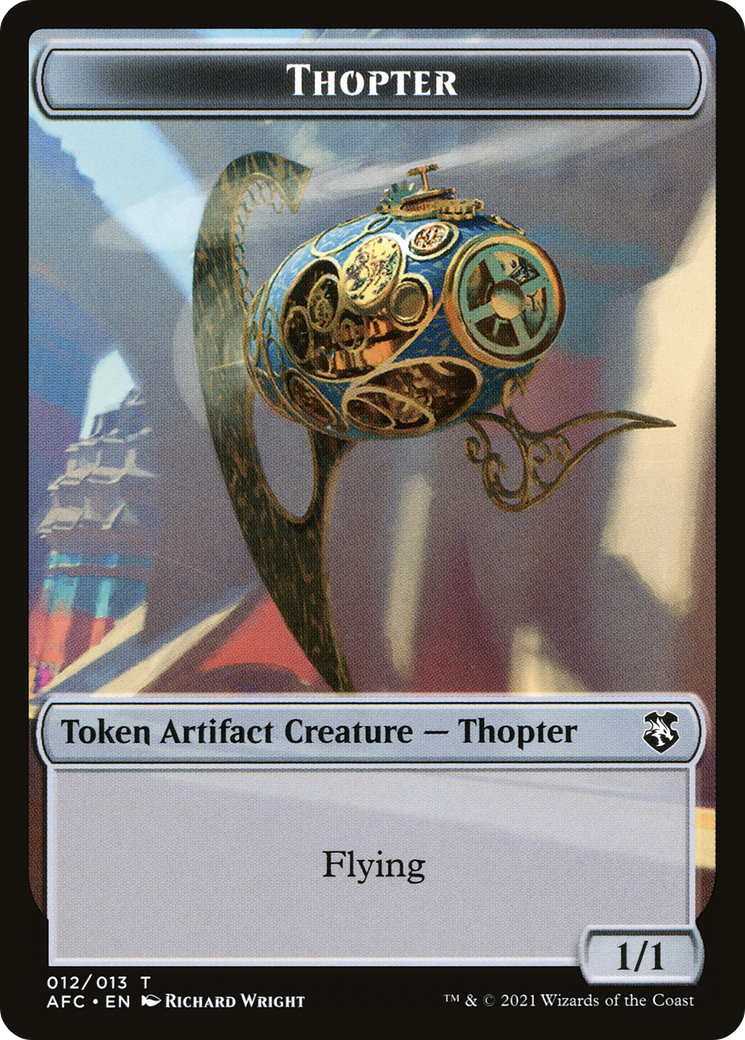 Thopter (TAFC-012) - Forgotten Realms Commander Tokens - Premium MTG Single from Wizards of the Coast - Just $0! Shop now at Game Crave Tournament Store