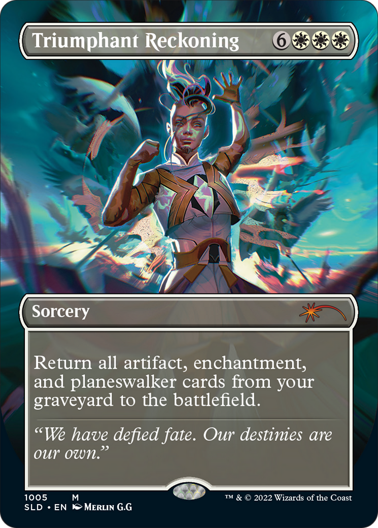 Triumphant Reckoning (SLD-1005) - Secret Lair Drop (Borderless) Foil - Premium MTG Single from Wizards of the Coast - Just $0.31! Shop now at Game Crave Tournament Store