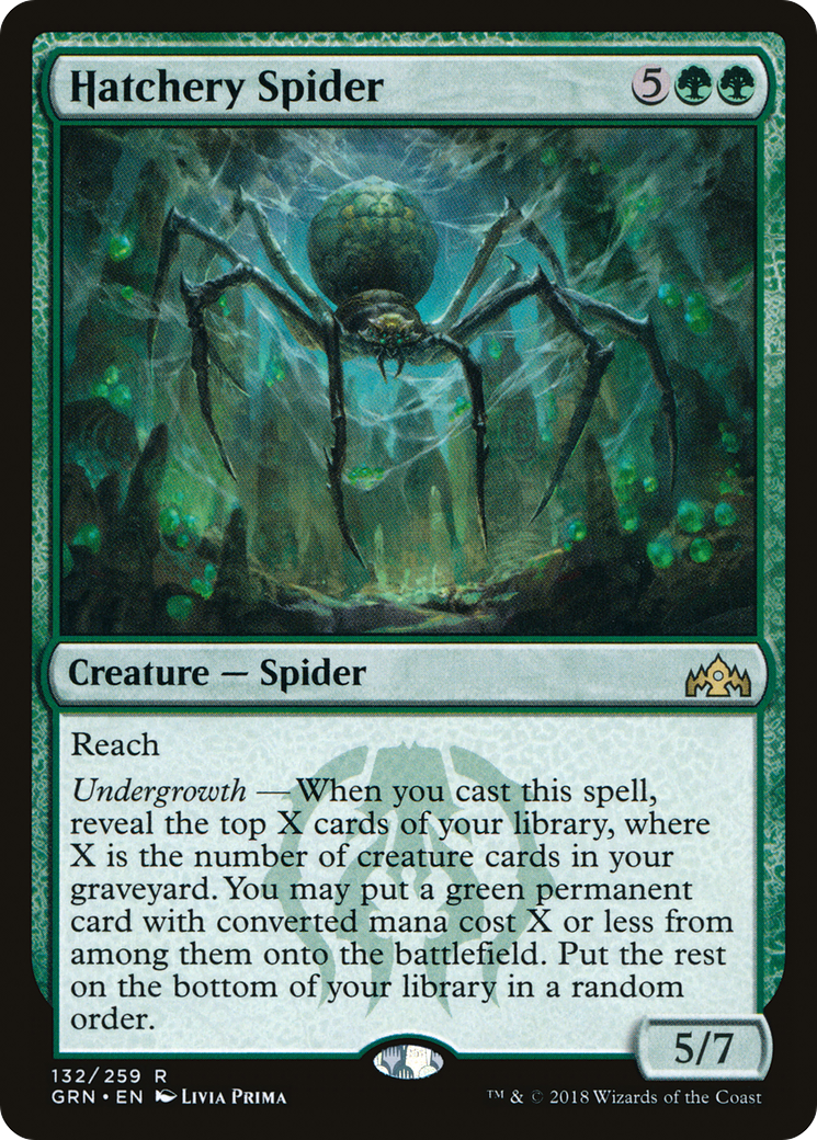Hatchery Spider (GRN-132) - Guilds of Ravnica - Premium MTG Single from Wizards of the Coast - Just $0.08! Shop now at Game Crave Tournament Store