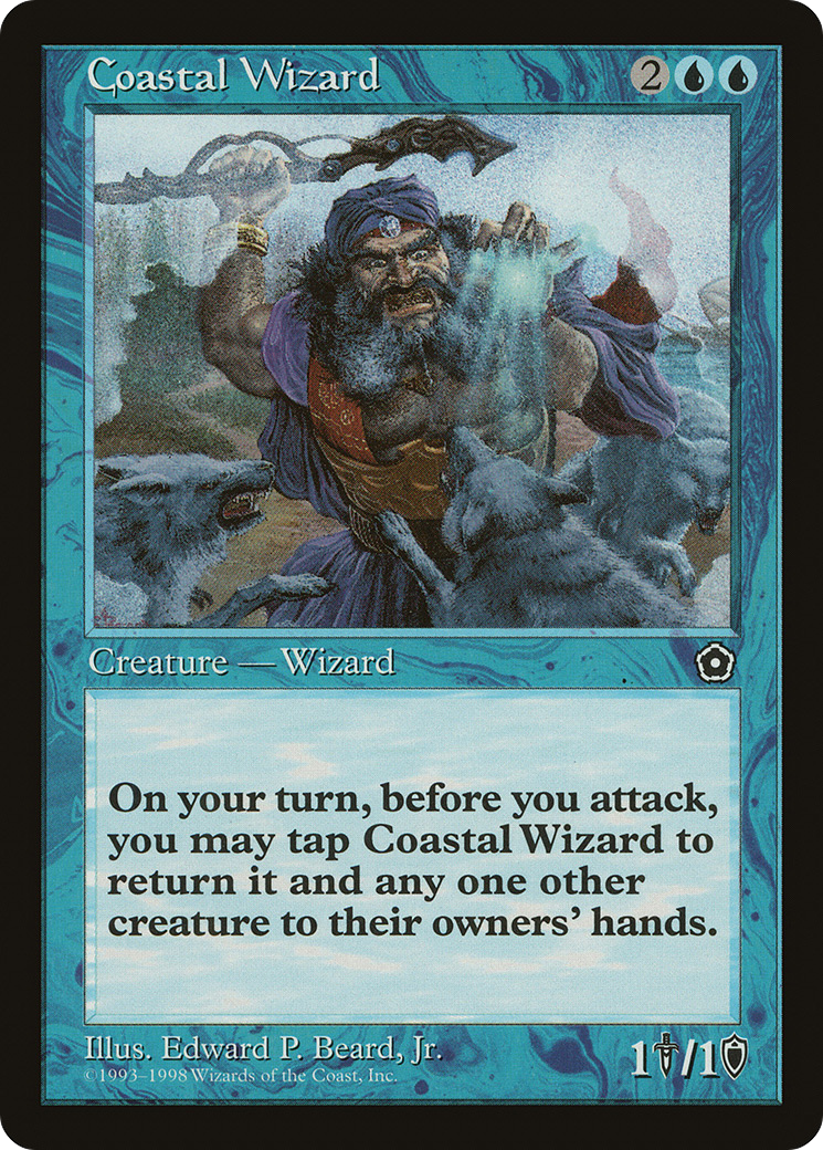 Coastal Wizard (P02-034) - Portal Second Age - Premium MTG Single from Wizards of the Coast - Just $3.20! Shop now at Game Crave Tournament Store