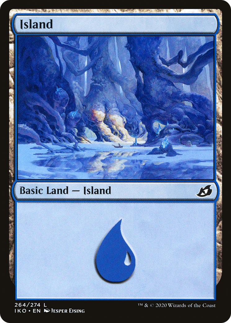 Island (IKO-264) - Ikoria: Lair of Behemoths Foil - Premium MTG Single from Wizards of the Coast - Just $0.08! Shop now at Game Crave Tournament Store