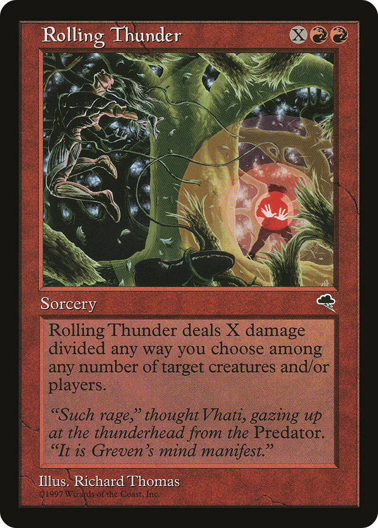 Rolling Thunder (TMP-198) - Tempest - Premium MTG Single from Wizards of the Coast - Just $0.08! Shop now at Game Crave Tournament Store