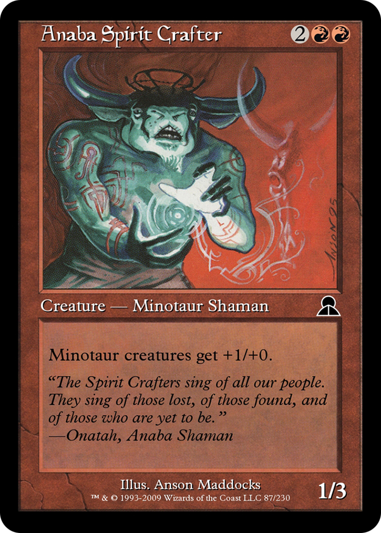 Anaba Spirit Crafter (ME3-087) - Masters Edition III - Premium MTG Single from Wizards of the Coast - Just $0! Shop now at Game Crave Tournament Store