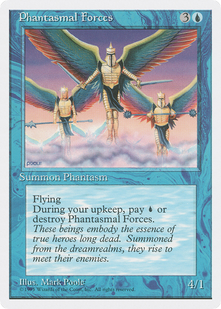 Phantasmal Forces (4ED-088) - Fourth Edition - Premium MTG Single from Wizards of the Coast - Just $0.08! Shop now at Game Crave Tournament Store