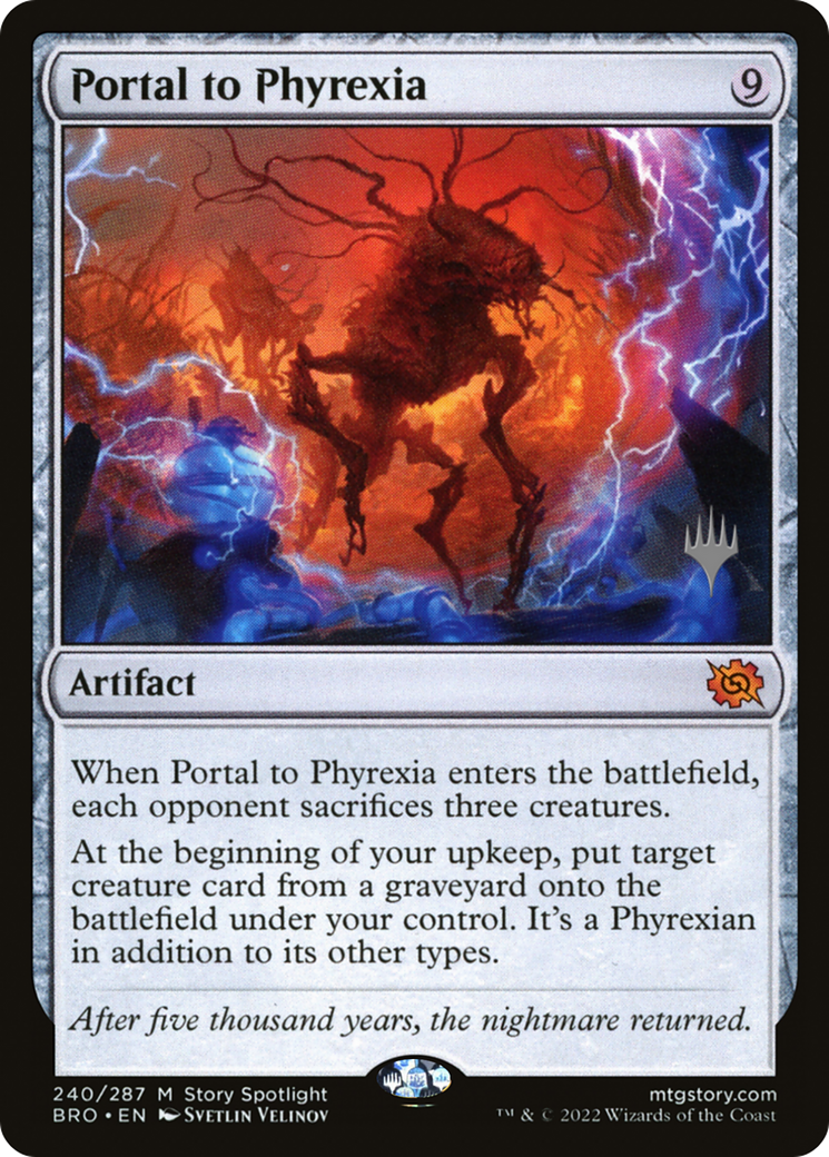Portal to Phyrexia (PBRO-240P) - The Brothers' War Promos Foil - Premium MTG Single from Wizards of the Coast - Just $5.55! Shop now at Game Crave Tournament Store