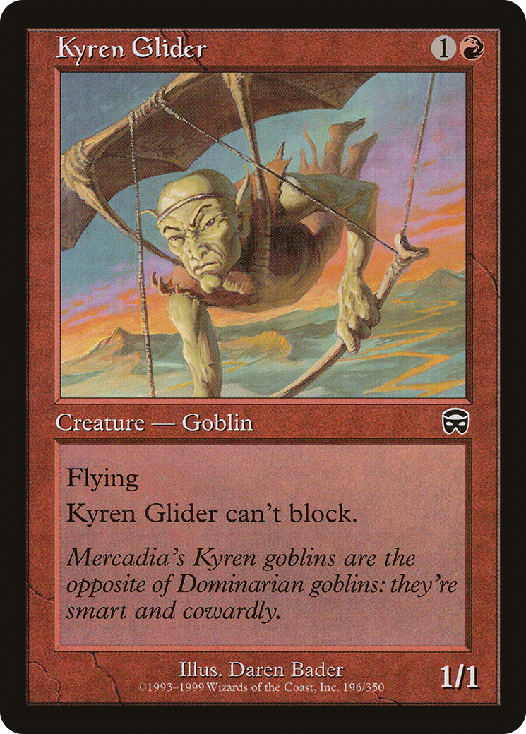 Kyren Glider (MMQ-196) - Mercadian Masques Foil - Premium MTG Single from Wizards of the Coast - Just $0.13! Shop now at Game Crave Tournament Store