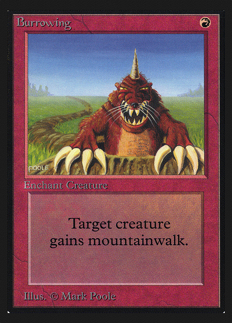 Burrowing (CEI-139) - Intl. Collectors' Edition - Premium MTG Single from Wizards of the Coast - Just $0.75! Shop now at Game Crave Tournament Store