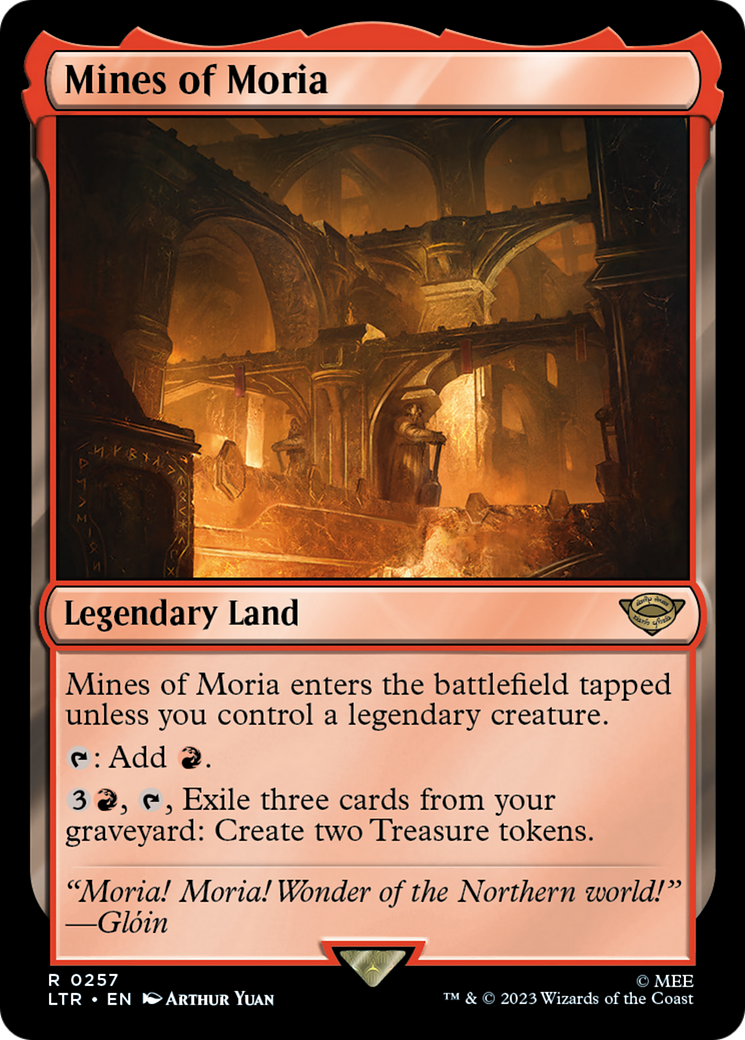 Mines of Moria (LTR-257) - The Lord of the Rings: Tales of Middle-earth Foil - Premium MTG Single from Wizards of the Coast - Just $0.23! Shop now at Game Crave Tournament Store