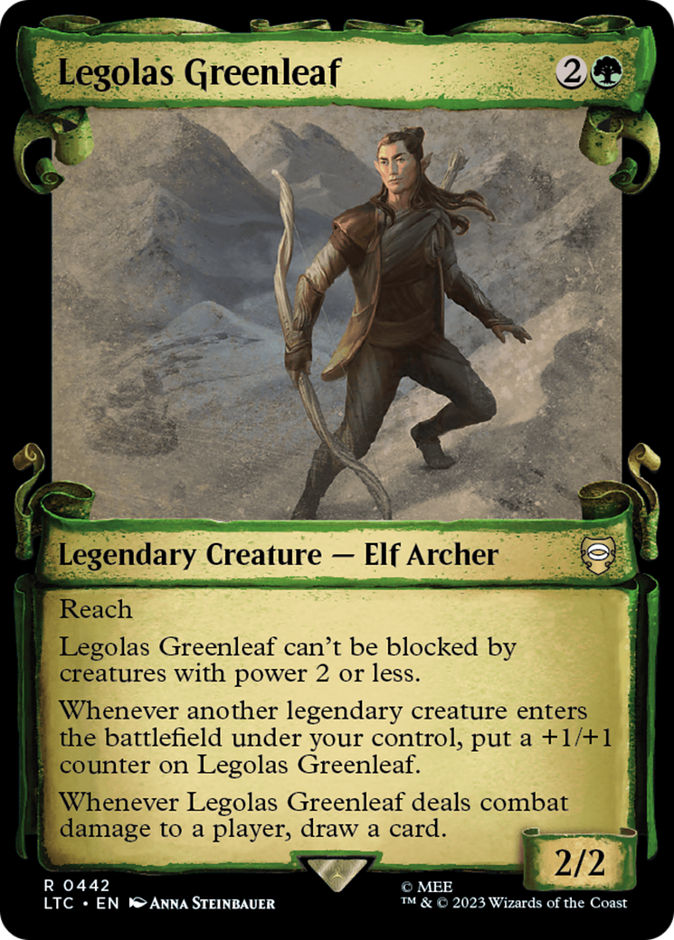 Legolas Greenleaf (LTC-442) - Tales of Middle-earth Commander: (Showcase) Foil - Premium MTG Single from Wizards of the Coast - Just $1.12! Shop now at Game Crave Tournament Store