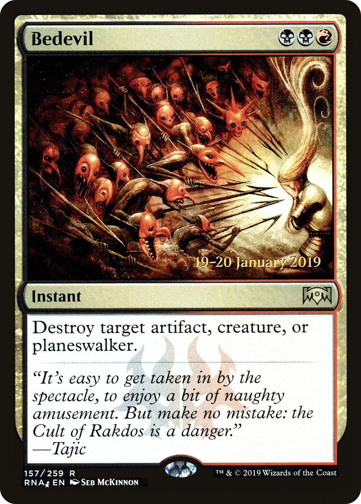 Bedevil (PRNA-157S) - Ravnica Allegiance Promos Foil - Premium MTG Single from Wizards of the Coast - Just $3.21! Shop now at Game Crave Tournament Store