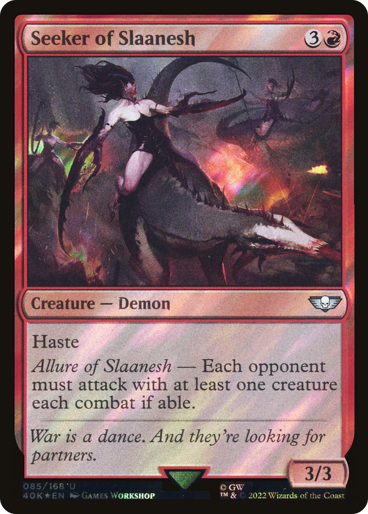Seeker of Slaanesh (40K-85★) - Warhammer 40,000 Commander Foil - Premium MTG Single from Wizards of the Coast - Just $0.08! Shop now at Game Crave Tournament Store