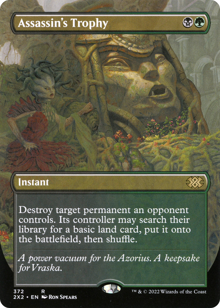 Assassin's Trophy (2X2-372) - Double Masters 2022 (Borderless) Foil - Premium MTG Single from Wizards of the Coast - Just $1.48! Shop now at Game Crave Tournament Store