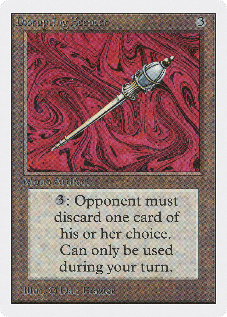Disrupting Scepter (2ED-243) - Unlimited Edition - Premium MTG Single from Wizards of the Coast - Just $7.67! Shop now at Game Crave Tournament Store