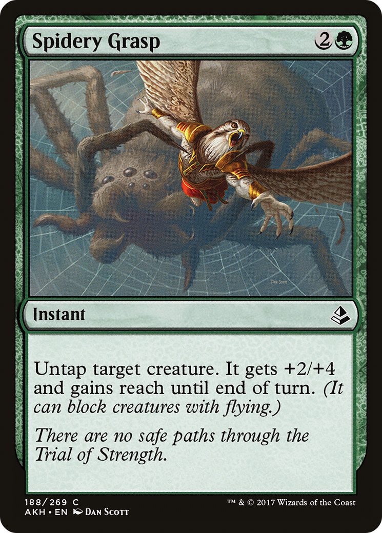 Spidery Grasp (AKH-188) - Amonkhet Foil - Premium MTG Single from Wizards of the Coast - Just $0.08! Shop now at Game Crave Tournament Store