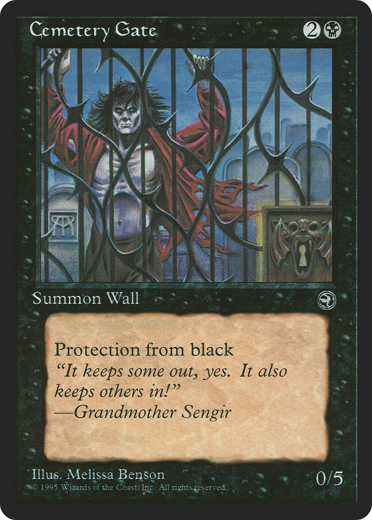 Cemetery Gate (HML-44A) - Homelands - Premium MTG Single from Wizards of the Coast - Just $0.08! Shop now at Game Crave Tournament Store