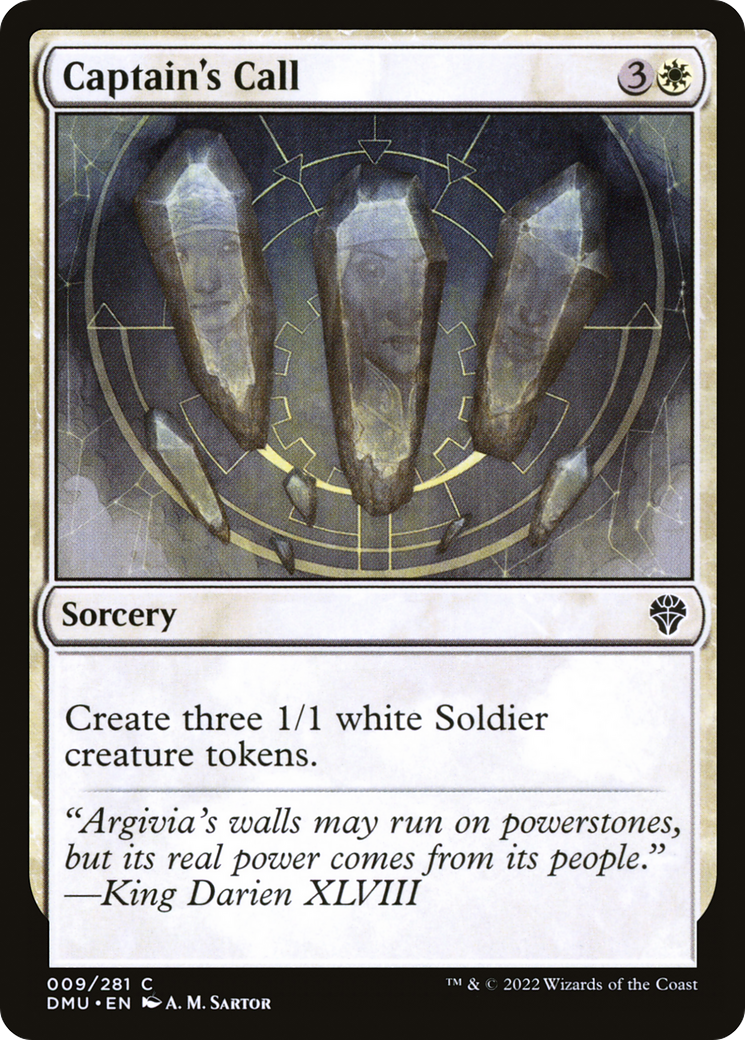 Captain's Call (DMU-009) - Dominaria United - Premium MTG Single from Wizards of the Coast - Just $0.25! Shop now at Game Crave Tournament Store