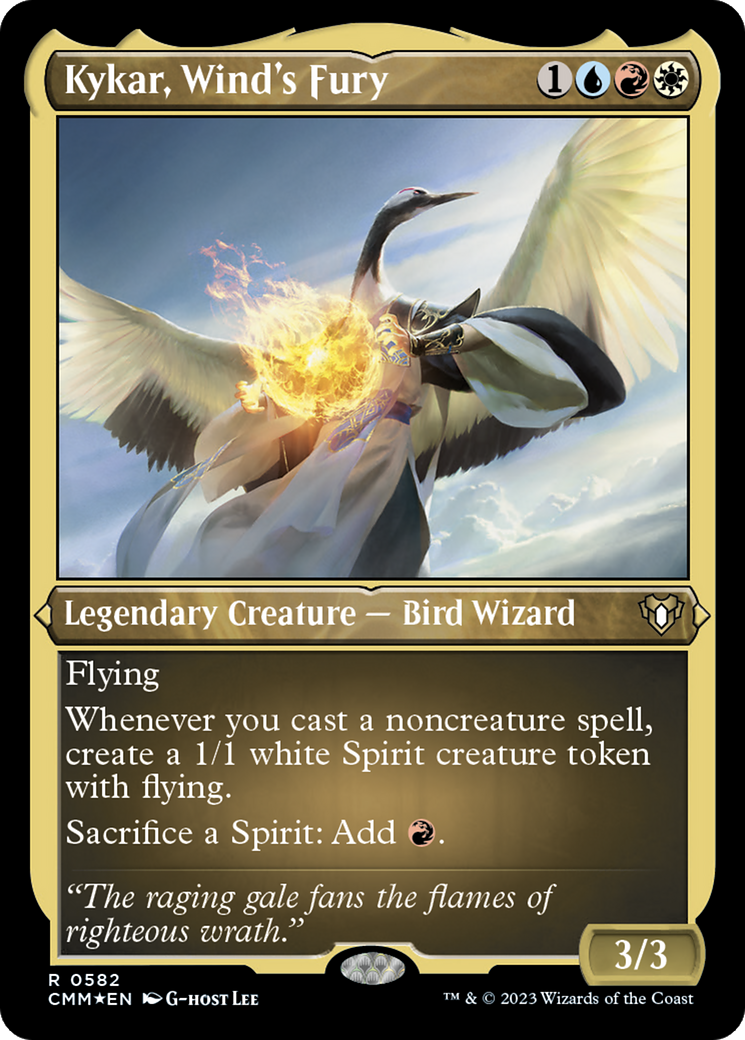 Kykar, Wind's Fury (CMM-582) - Commander Masters Etched Foil - Premium MTG Single from Wizards of the Coast - Just $0.76! Shop now at Game Crave Tournament Store