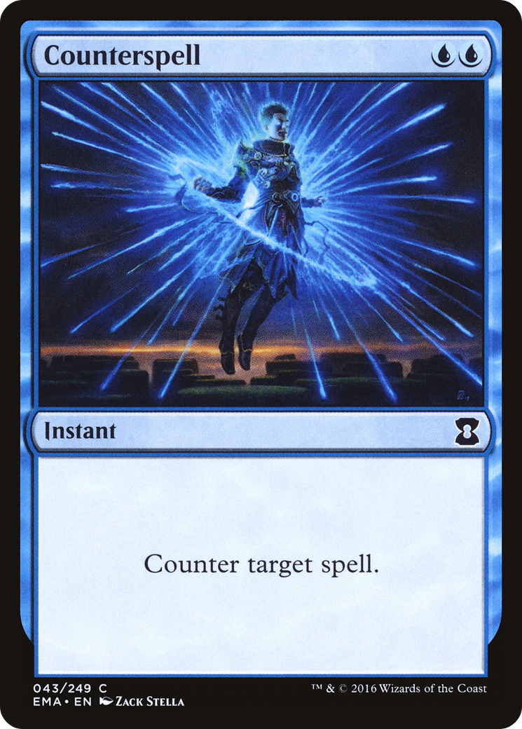 Counterspell (EMA-043) - Eternal Masters Foil - Premium MTG Single from Wizards of the Coast - Just $0.41! Shop now at Game Crave Tournament Store