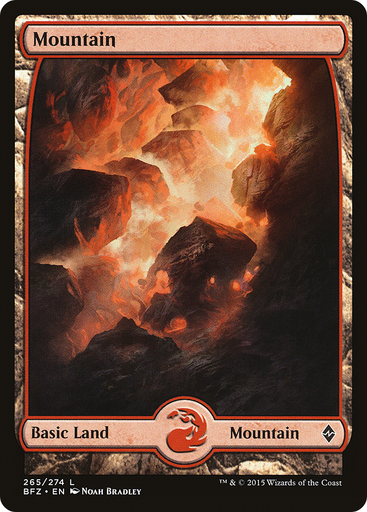 Mountain (BFZ-265) - Battle for Zendikar Foil - Premium MTG Single from Wizards of the Coast - Just $0.33! Shop now at Game Crave Tournament Store