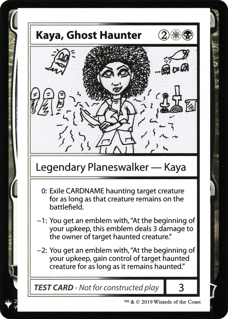 Kaya, Ghost Haunter (CMB1-094) - Mystery Booster Playtest Cards 2019 - Premium MTG Single from Wizards of the Coast - Just $0.09! Shop now at Game Crave Tournament Store
