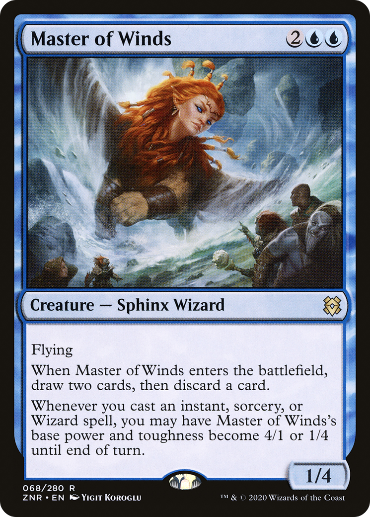 Master of Winds (ZNR-068) - Zendikar Rising - Premium MTG Single from Wizards of the Coast - Just $0.08! Shop now at Game Crave Tournament Store