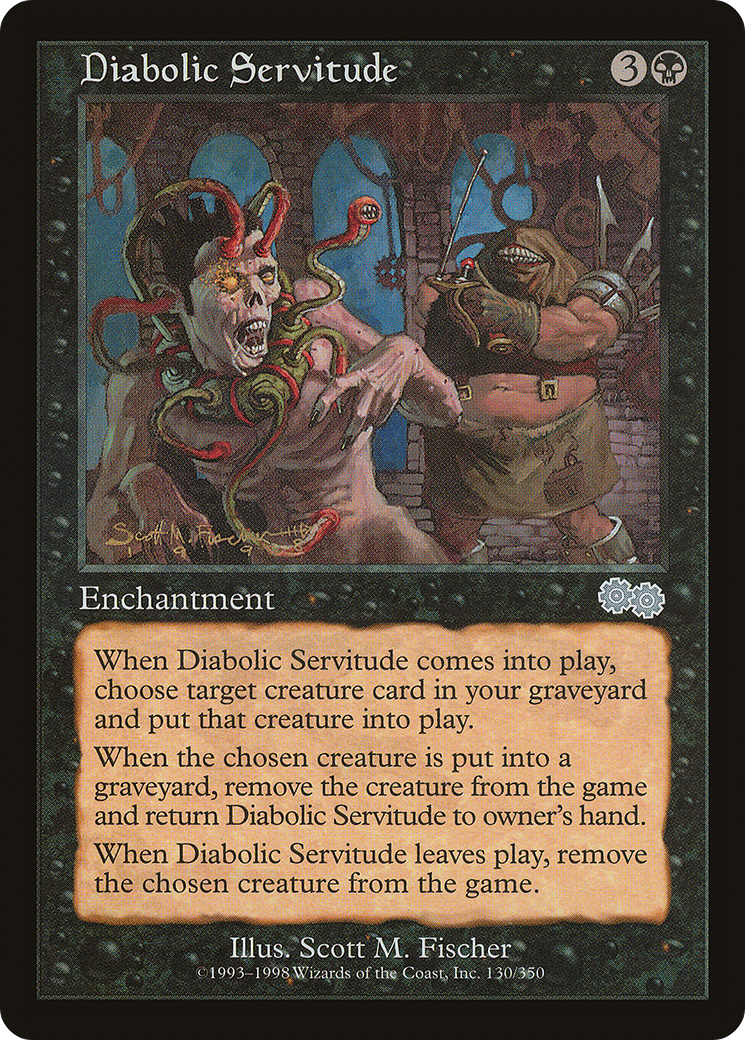 Diabolic Servitude (USG-130) - Urza's Saga - Premium MTG Single from Wizards of the Coast - Just $0.25! Shop now at Game Crave Tournament Store