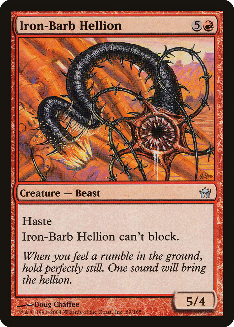 Iron-Barb Hellion (5DN-069) - Fifth Dawn - Premium MTG Single from Wizards of the Coast - Just $0.25! Shop now at Game Crave Tournament Store