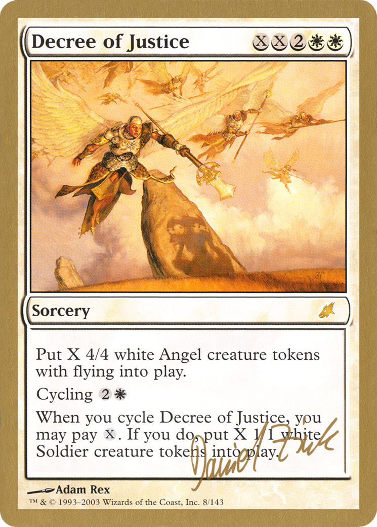 Decree of Justice (WC03-DZ8) - World Championship Decks 2003 - Premium MTG Single from Wizards of the Coast - Just $0.31! Shop now at Game Crave Tournament Store