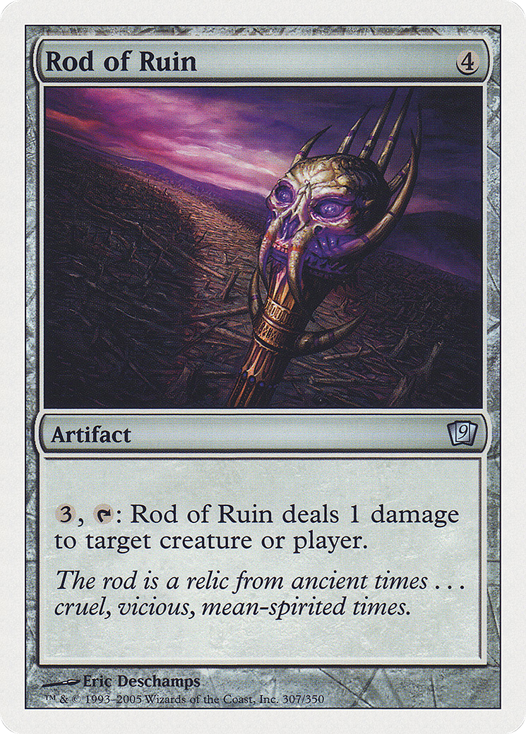 Rod of Ruin (9ED-307) - Ninth Edition - Premium MTG Single from Wizards of the Coast - Just $0.26! Shop now at Game Crave Tournament Store