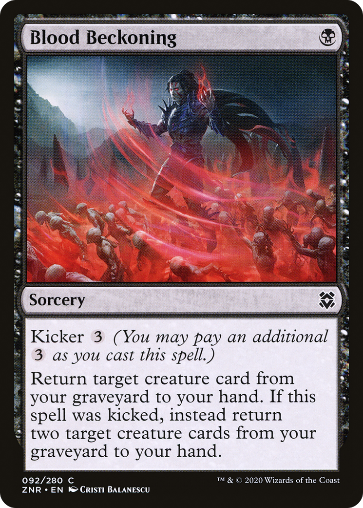 Blood Beckoning (ZNR-092) - Zendikar Rising - Premium MTG Single from Wizards of the Coast - Just $0.08! Shop now at Game Crave Tournament Store