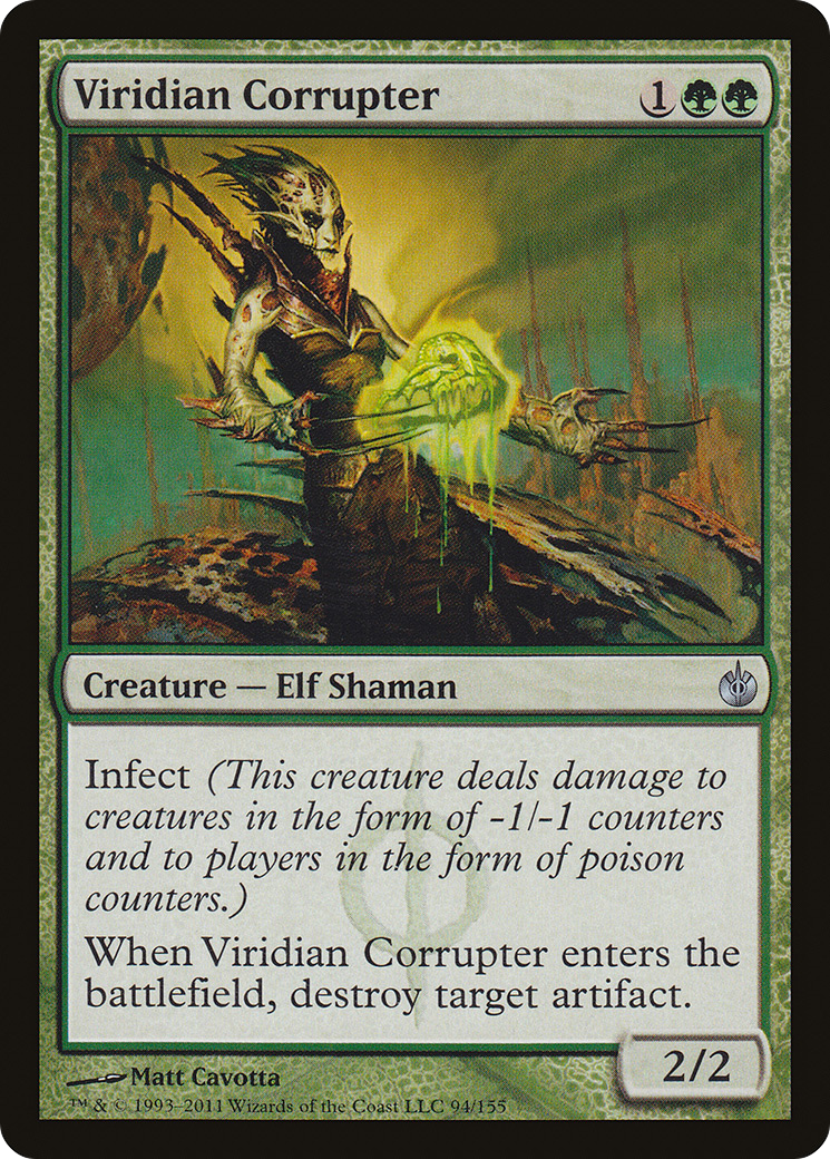 Viridian Corrupter (MBS-094) - Mirrodin Besieged Foil - Premium MTG Single from Wizards of the Coast - Just $1.59! Shop now at Game Crave Tournament Store