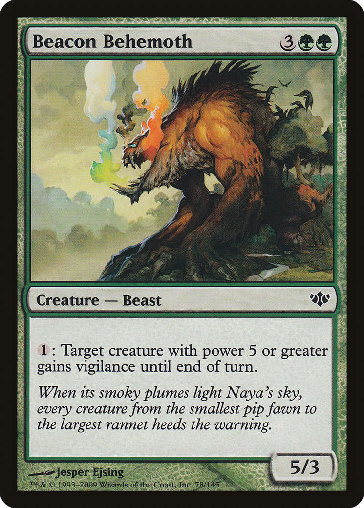 Beacon Behemoth (CON-078) - Conflux Foil - Premium MTG Single from Wizards of the Coast - Just $0.08! Shop now at Game Crave Tournament Store