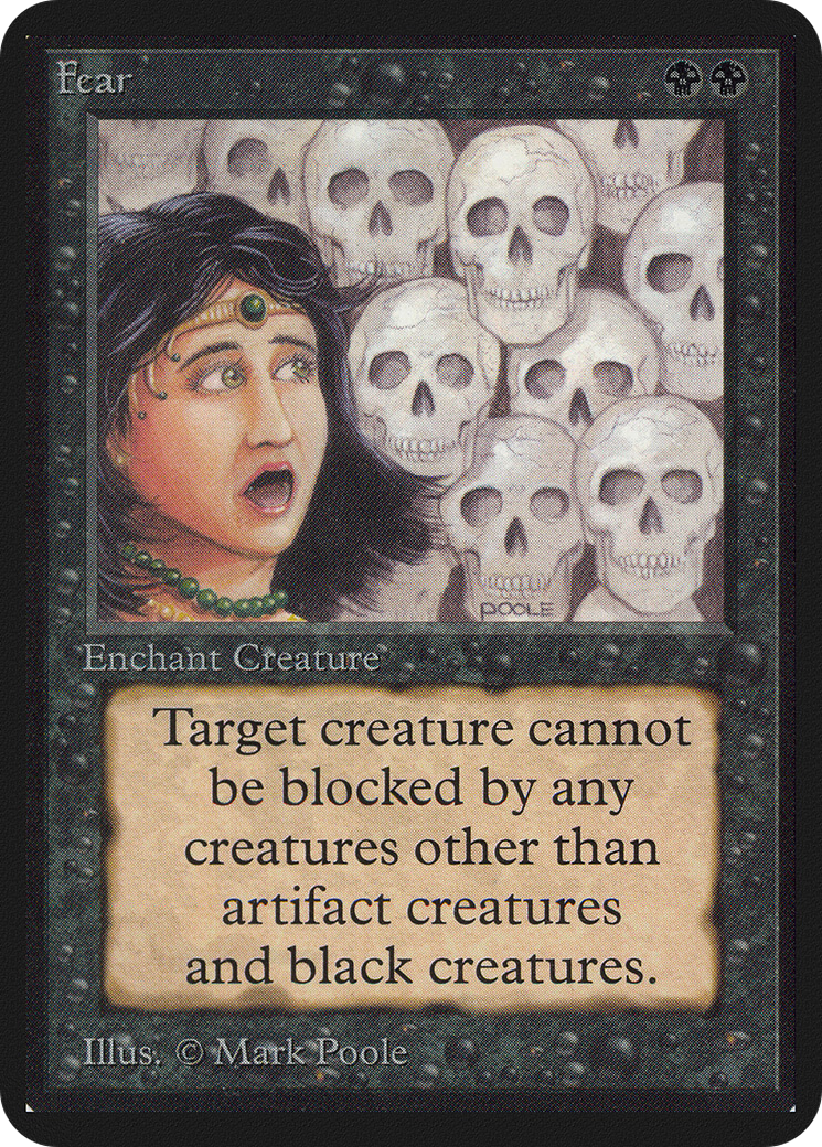 Fear (LEA-108) - Limited Edition Alpha - Premium MTG Single from Wizards of the Coast - Just $9.44! Shop now at Game Crave Tournament Store