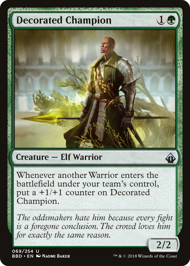 Decorated Champion (BBD-069) - Battlebond - Premium MTG Single from Wizards of the Coast - Just $0.08! Shop now at Game Crave Tournament Store