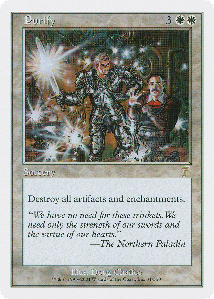 Purify (7ED-031) - Seventh Edition - Premium MTG Single from Wizards of the Coast - Just $0.11! Shop now at Game Crave Tournament Store