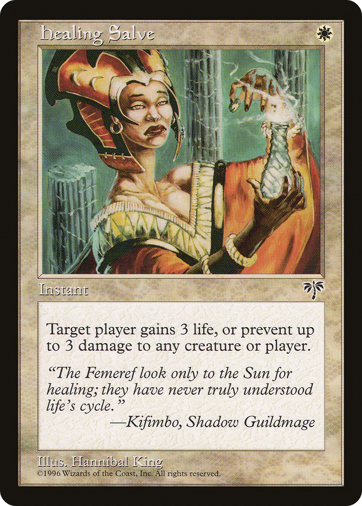 Healing Salve (MIR-020) - Mirage - Premium MTG Single from Wizards of the Coast - Just $0.08! Shop now at Game Crave Tournament Store