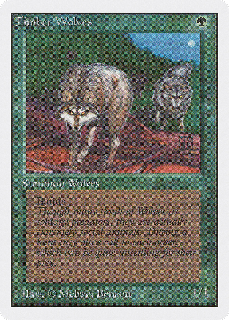 Timber Wolves (2ED-220) - Unlimited Edition - Premium MTG Single from Wizards of the Coast - Just $5.96! Shop now at Game Crave Tournament Store
