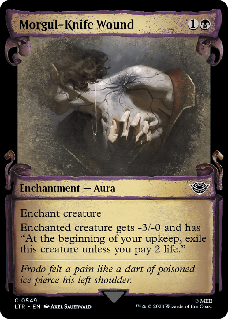 Morgul-Knife Wound (LTR-549) - The Lord of the Rings: Tales of Middle-earth: (Showcase) - Premium MTG Single from Wizards of the Coast - Just $0.08! Shop now at Game Crave Tournament Store