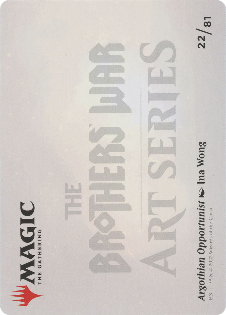 Argothian Opportunist // Argothian Opportunist (ABRO-022) - The Brothers' War Art Series (Borderless) Foil - Premium MTG Single from Wizards of the Coast - Just $0! Shop now at Game Crave Tournament Store