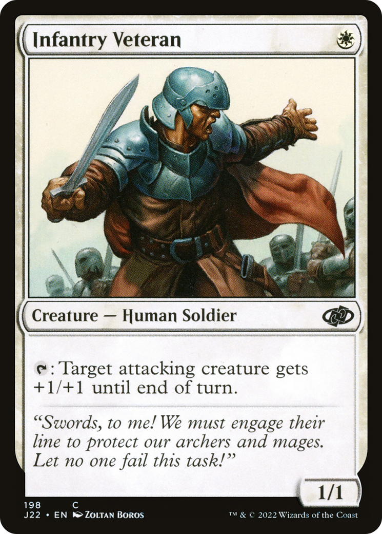 Infantry Veteran (J22-198) - Jumpstart 2022 - Premium MTG Single from Wizards of the Coast - Just $0.08! Shop now at Game Crave Tournament Store
