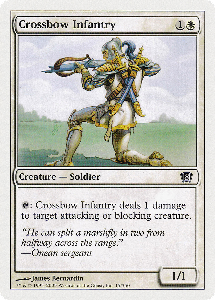 Crossbow Infantry (8ED-015) - Eighth Edition - Premium MTG Single from Wizards of the Coast - Just $0.08! Shop now at Game Crave Tournament Store