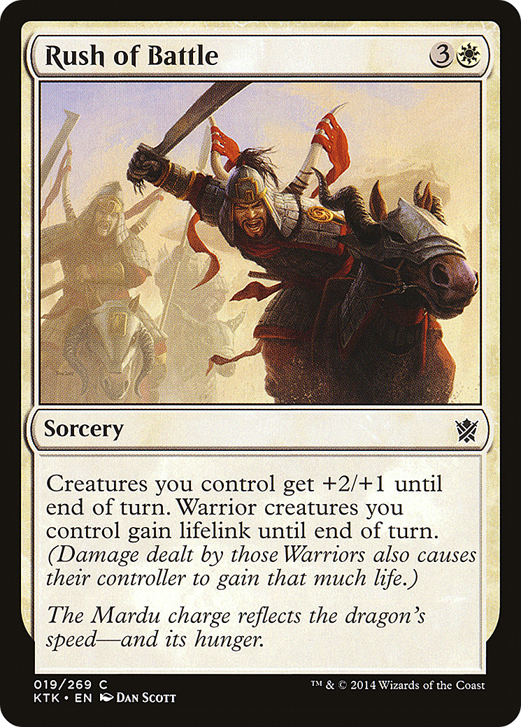 Rush of Battle (KTK-019) - Khans of Tarkir Foil - Premium MTG Single from Wizards of the Coast - Just $0.25! Shop now at Game Crave Tournament Store