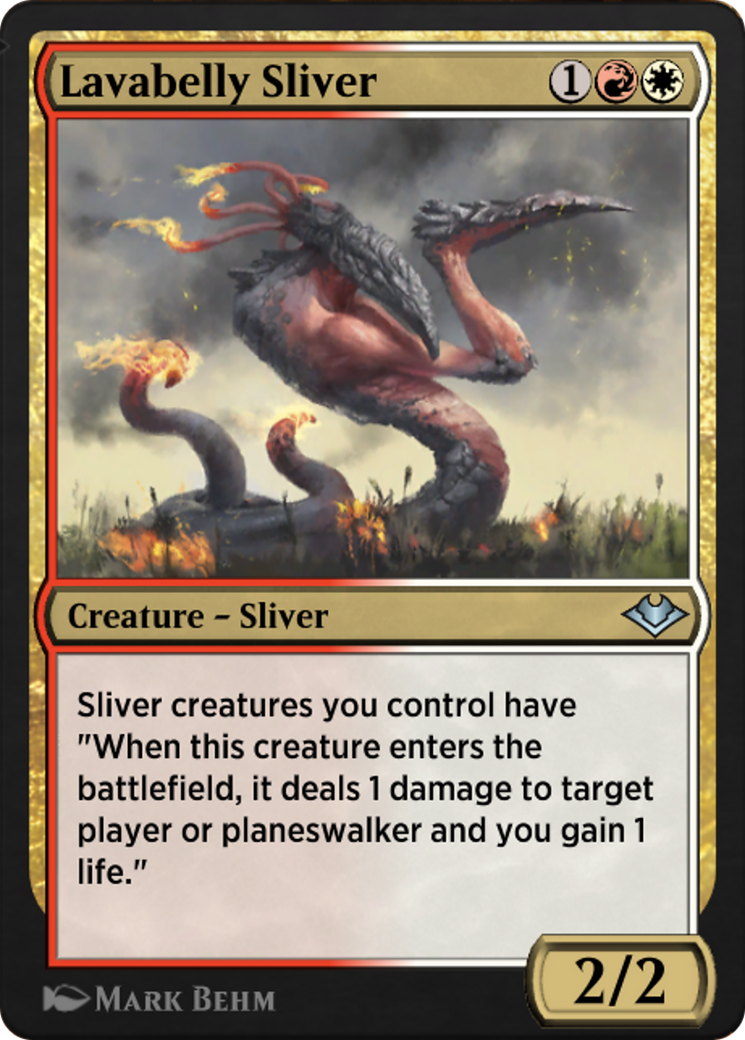 Lavabelly Sliver (J21-701) - Jumpstart: Historic Horizons - Premium MTG Single from Wizards of the Coast - Just $0! Shop now at Game Crave Tournament Store