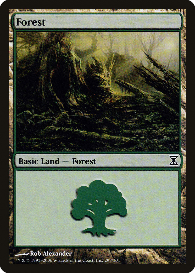 Forest (TSP-298) - Time Spiral Foil - Premium MTG Single from Wizards of the Coast - Just $0.14! Shop now at Game Crave Tournament Store